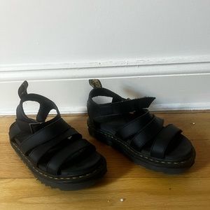 Doc marten Sandals. Used condition. Some wear on the soles.